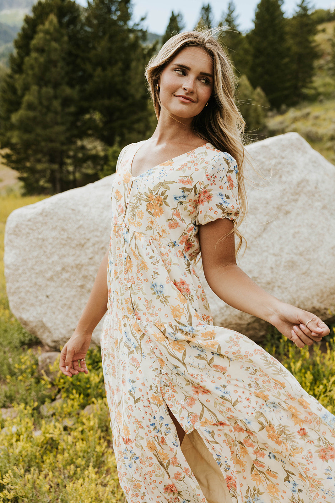 Spring Flower Field Dress | labiela.com