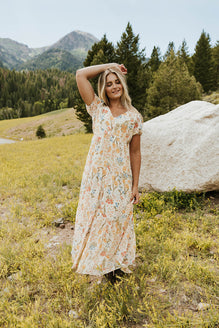 Flower Field Dress-Multi – Love Olive Co