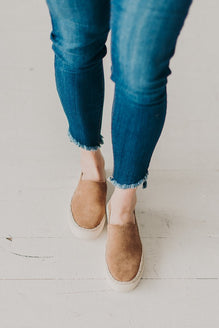 Toms Suede Sunset Slip-Ons- Toffee 