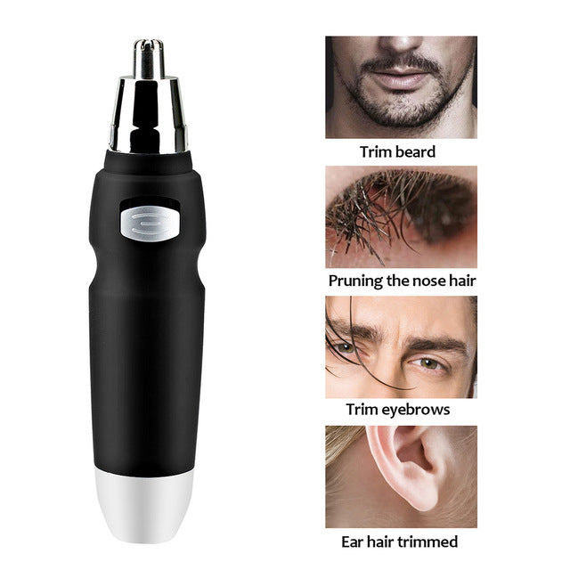 how to trim nose hair with electric trimmer