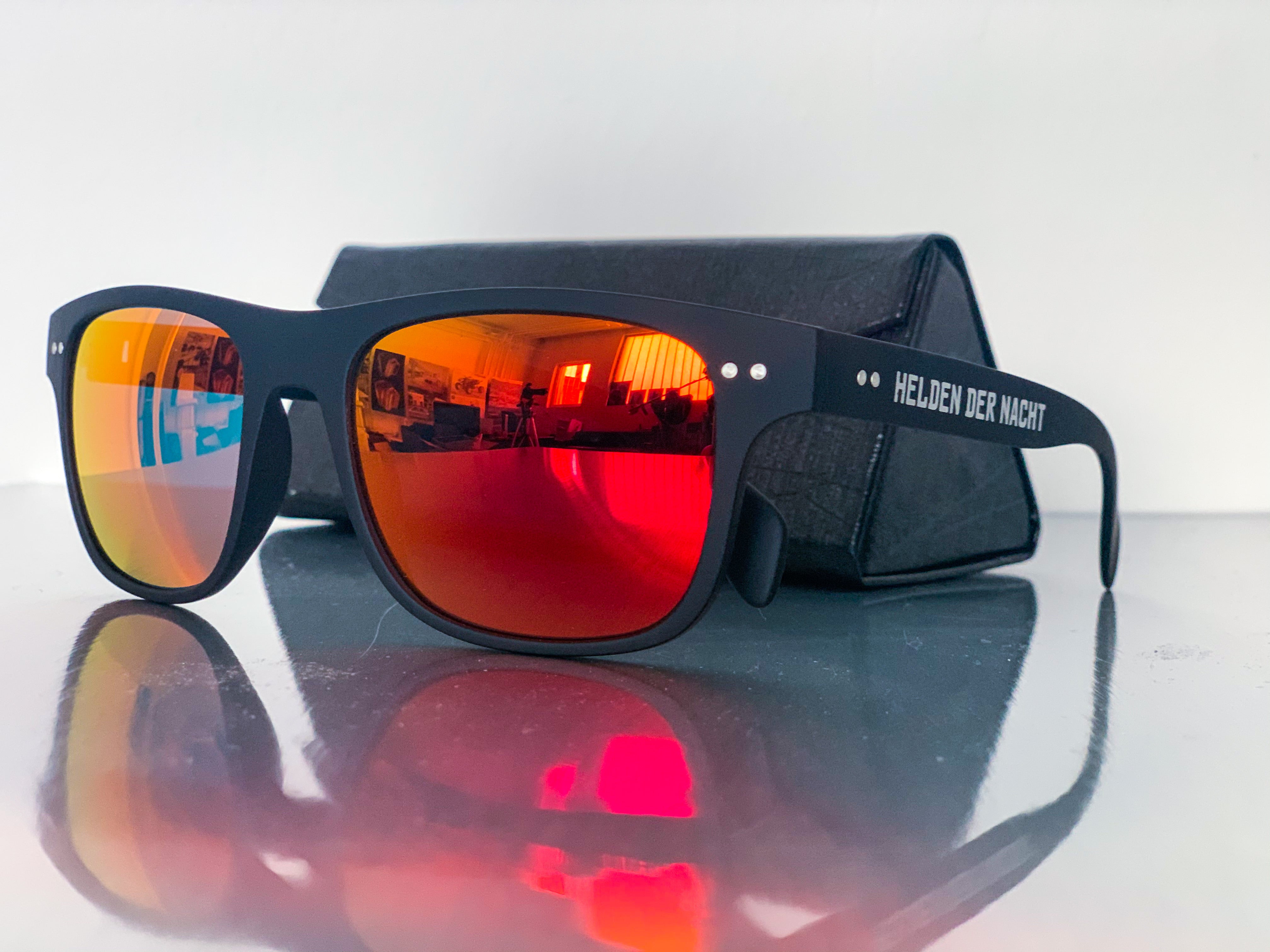 Line Holz Sonnenbrille Nacht Orange Helden – der