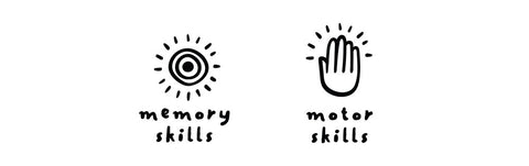 Icons: promotes memory skills and motor skills in young children.