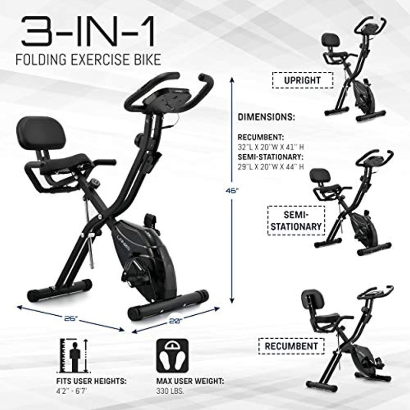 stationary folding exercise bikes