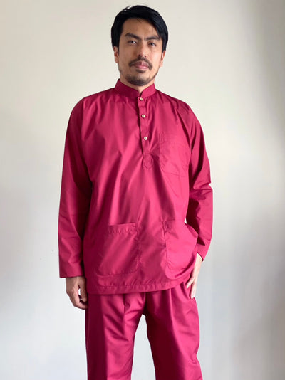 Check styling ideas for「Dry Easy Care Collarless Baju Melayu