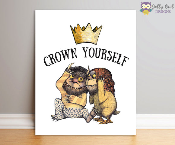 where-the-wild-things-are-party-sign-crown-yourself-jolly-owl-designs