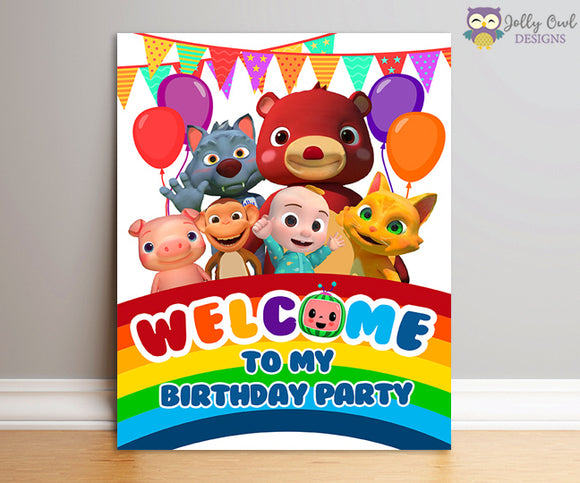 Cocomelon Birthday Party Digital Collection - Jolly Owl Designs