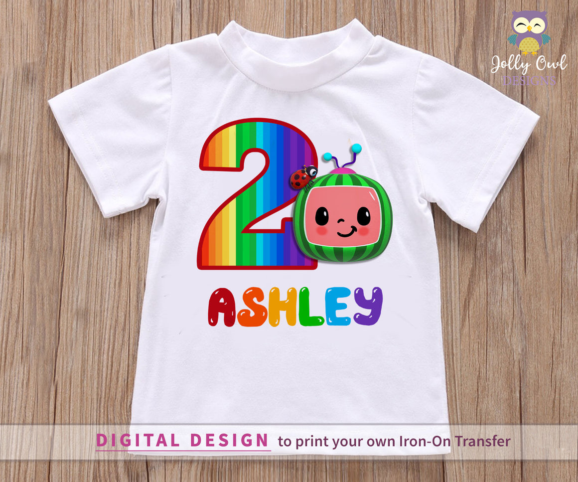 Party Printable Tshirt Iron On Transfer Personalized For