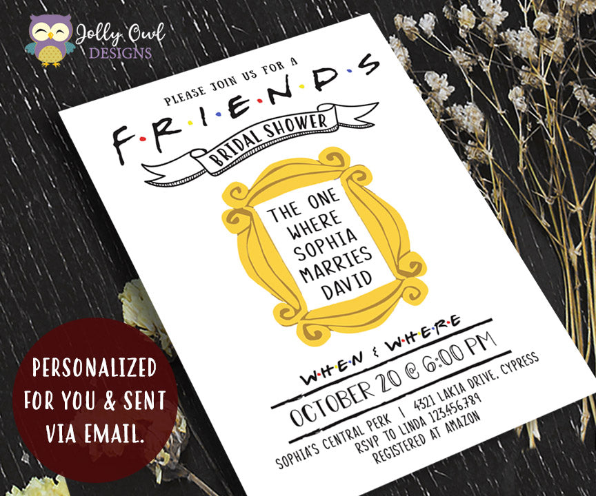 friends-tv-show-party-invitation-jolly-owl-designs