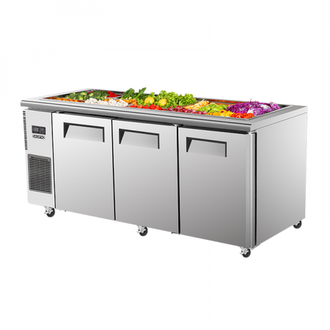 Skipio 568L Three Door Salad Prep Buffet Fridge SSR18-3