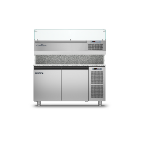 Moretti Forni 2 Door Pizza Preparation Counter with Granite Worktop - TZ13/1M