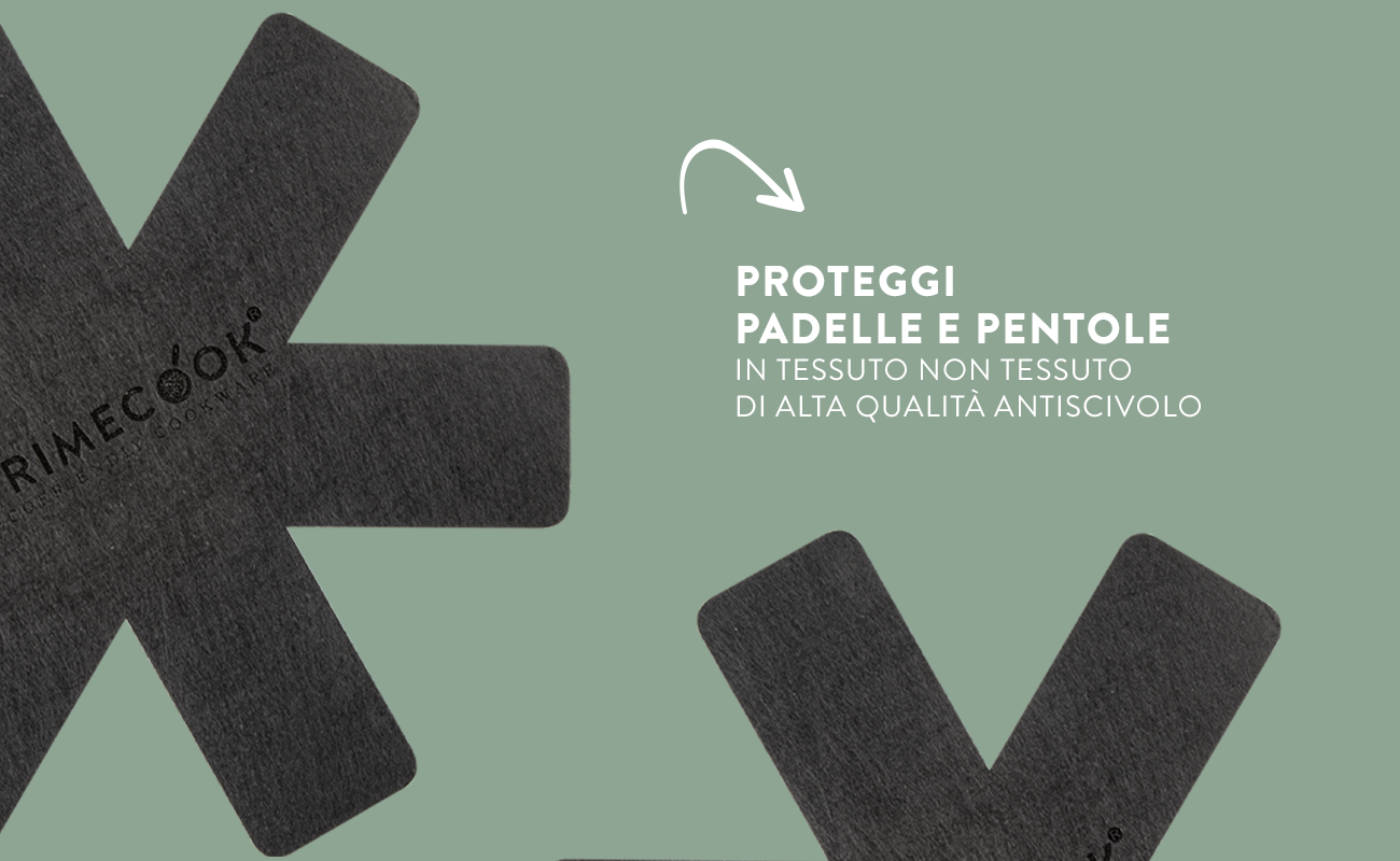 Padelle più belle a lungo grazie ai kit proteggi pentole— Primecook -  Pentole Antiaderenti di Alta Qualità