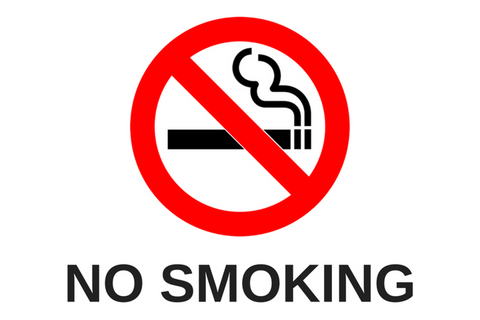 A no smoking sign.