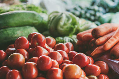 A collection of vegetables with lutein in them.