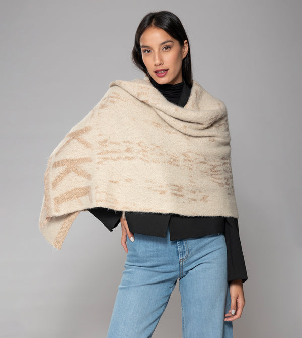 scarf beige logomania