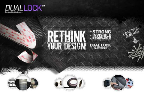 3M MP3541/MP3542 Dual Lock Reclosable Fastener Black 1 in x 5 yd