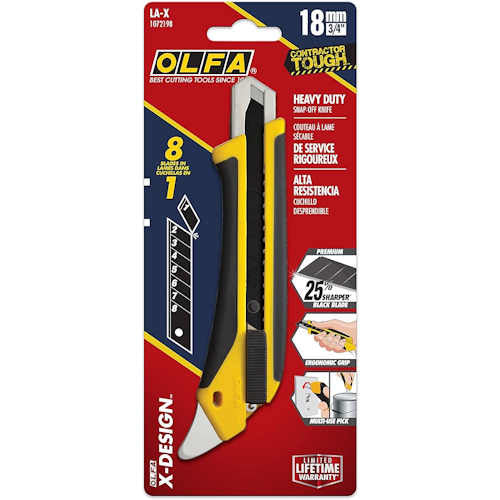 Olfa XH-AL, Model 1104189 Fiberglass Rubber Grip Auto Lock Utility Knife
