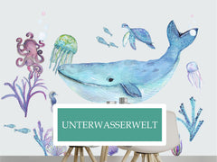 wandsticker kinderzimmer wal fisch unterwasserwelt wolga-kreativ