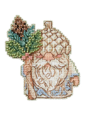 Mill Hill Counted Cross Stitch Ornament Kit | Garden Girl Gnome