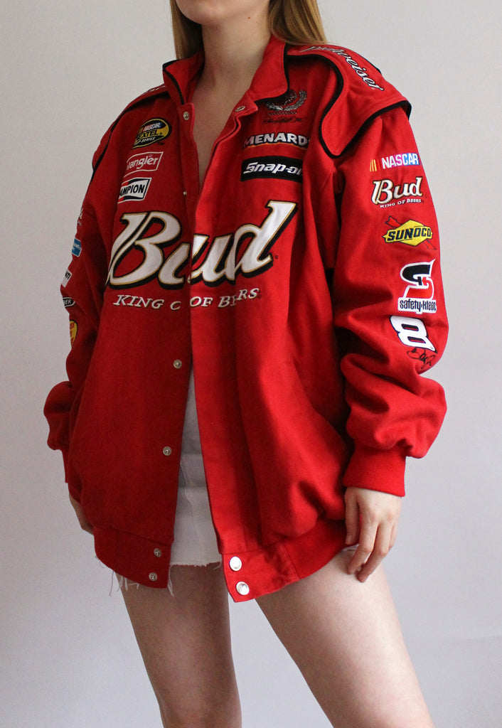 Vintage Red Chase Authentics Budweiser Racing Jacket – Eves Vintage