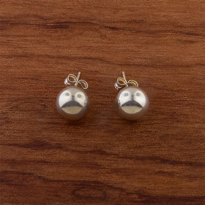 VINTAGE Two-Pearl Screw-Back Earrings