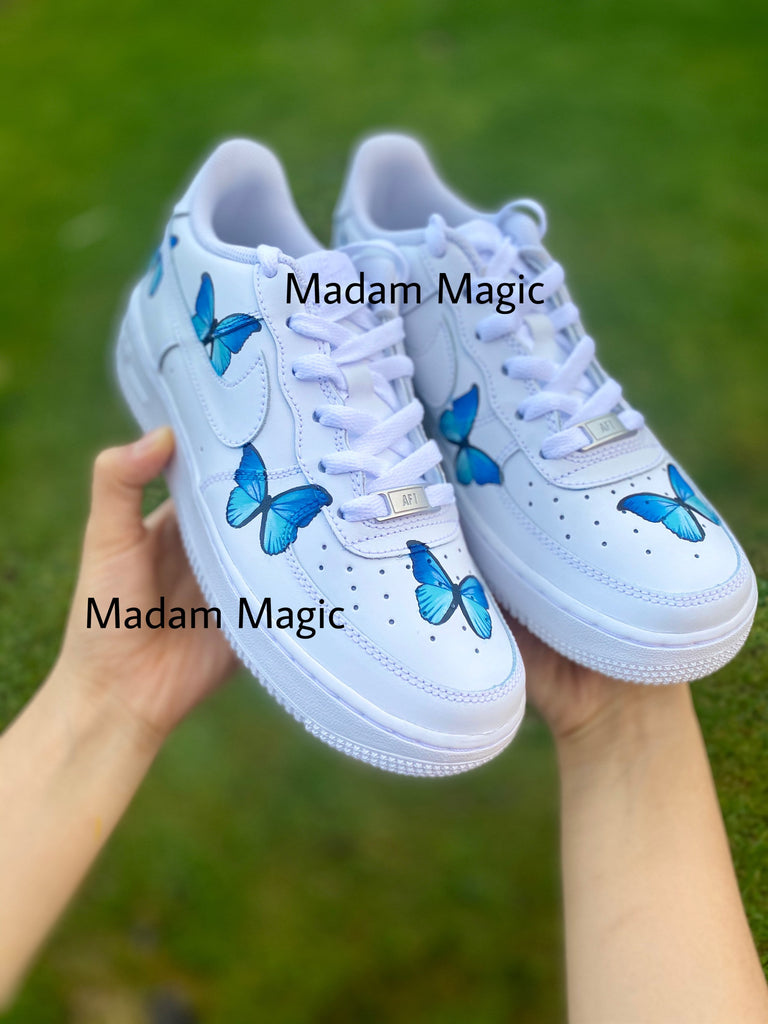 custom butterfly embroidered nike air force 1 low