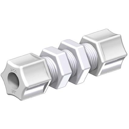 Union Elbow, Polypropylene White, OD Tube Fittings