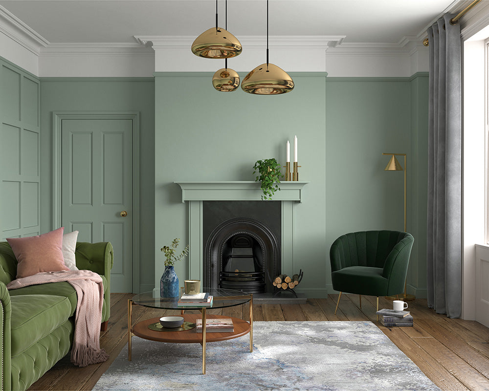 dulux sage green living room