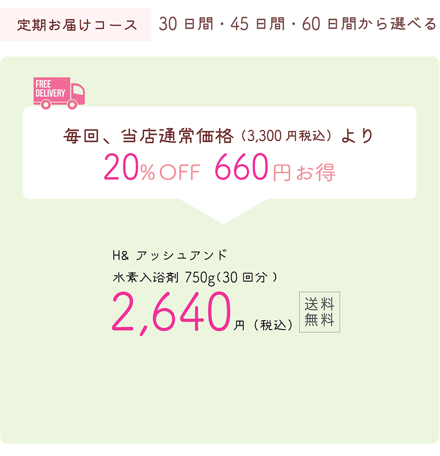 水素入浴剤 H アッシュアンド バスパウダー 2個セット 750g ⑦