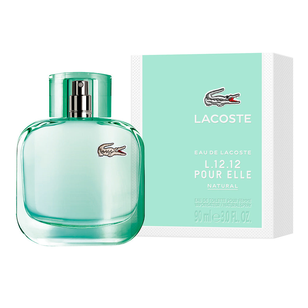 LACOSTE - Eau de L.12.12 Elle Natural para / 90 ml Eau De Toilette Spray | Perfume Center de México