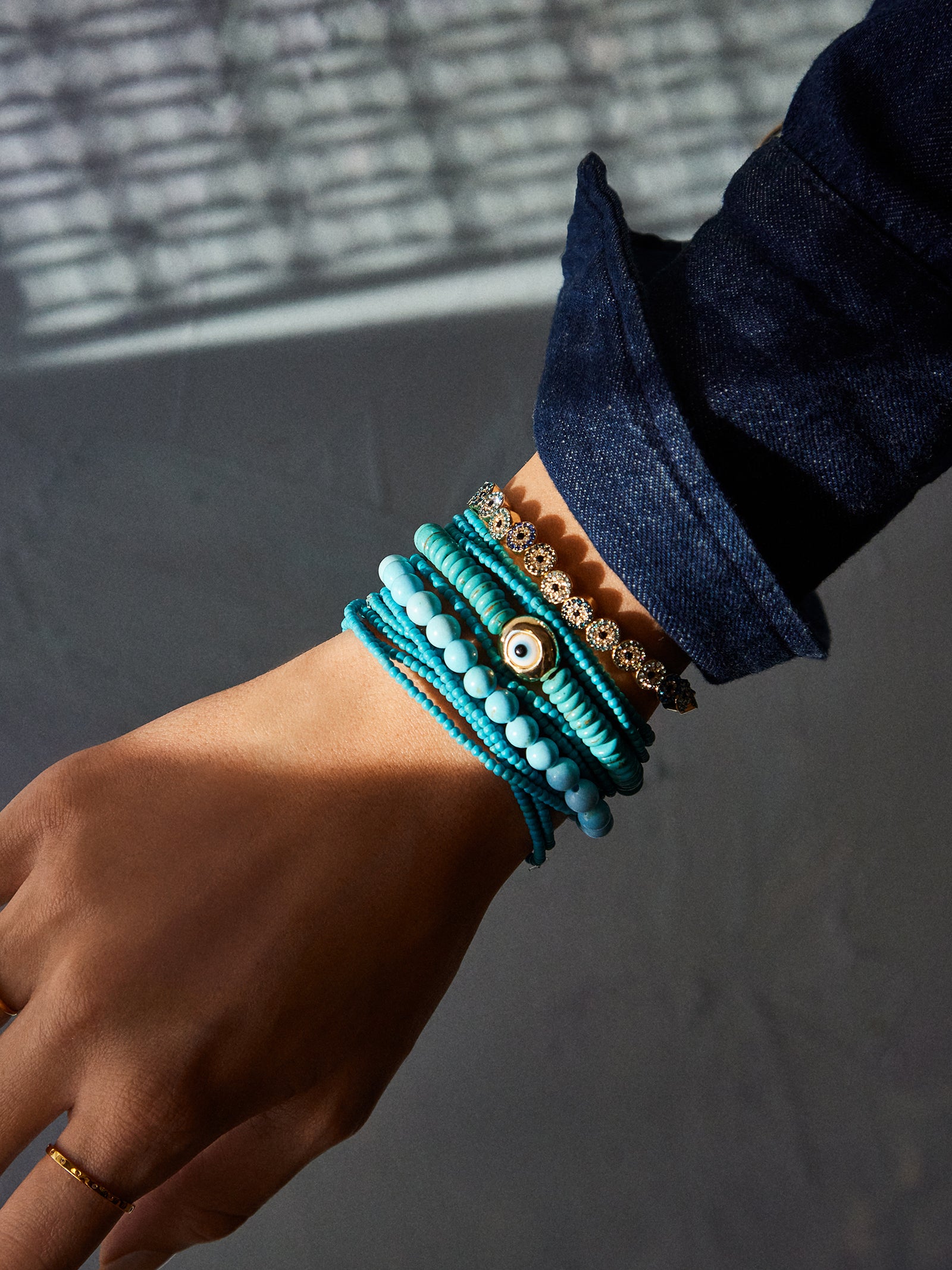 Izzy Bracelet Set - Turquoise