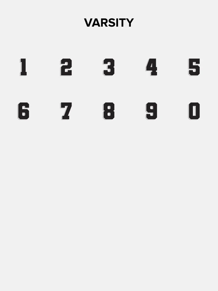 Baublebar Varsity Number Custom Ring