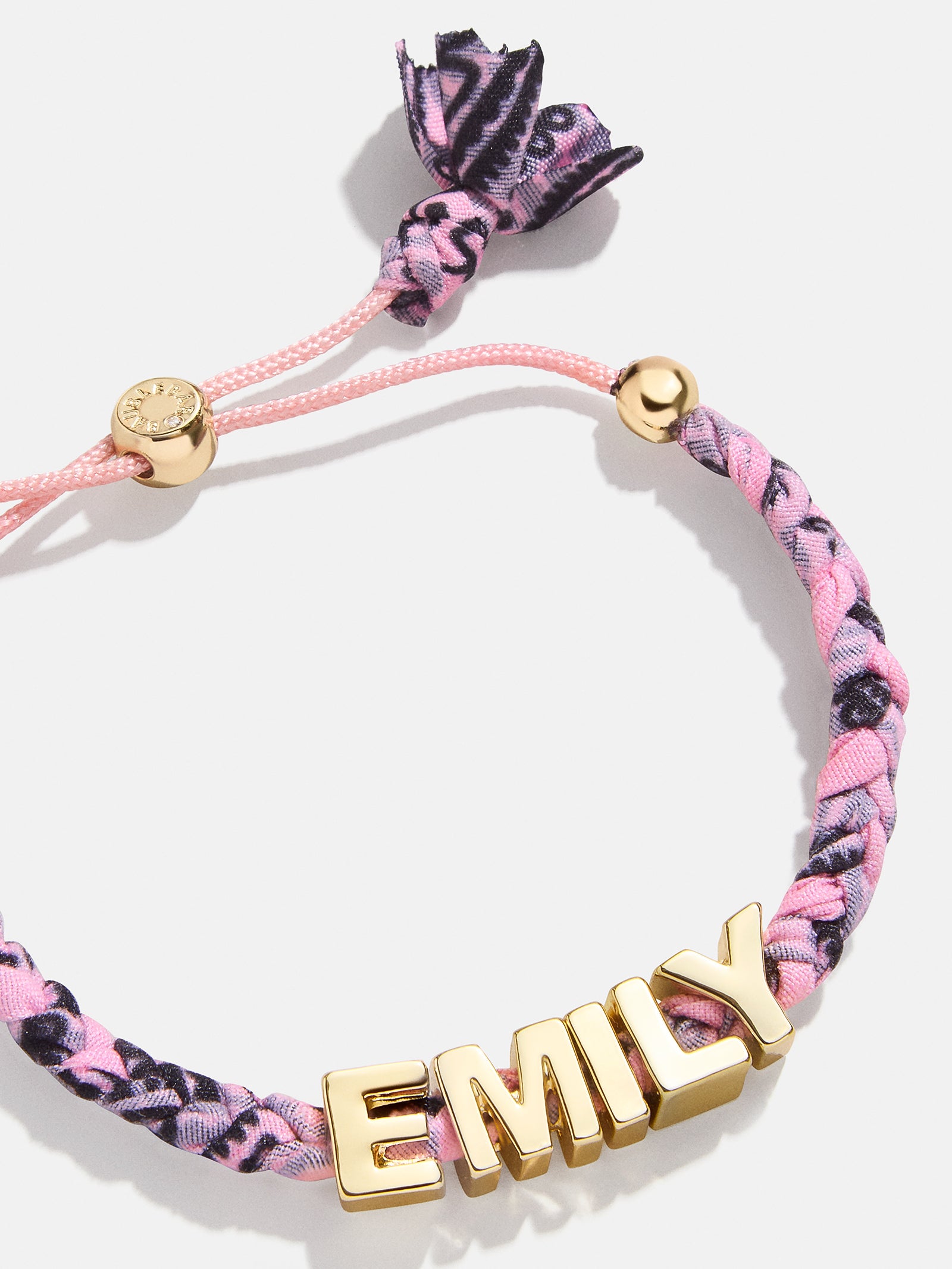 Custom Bandana Nameplate Bracelet - Blush