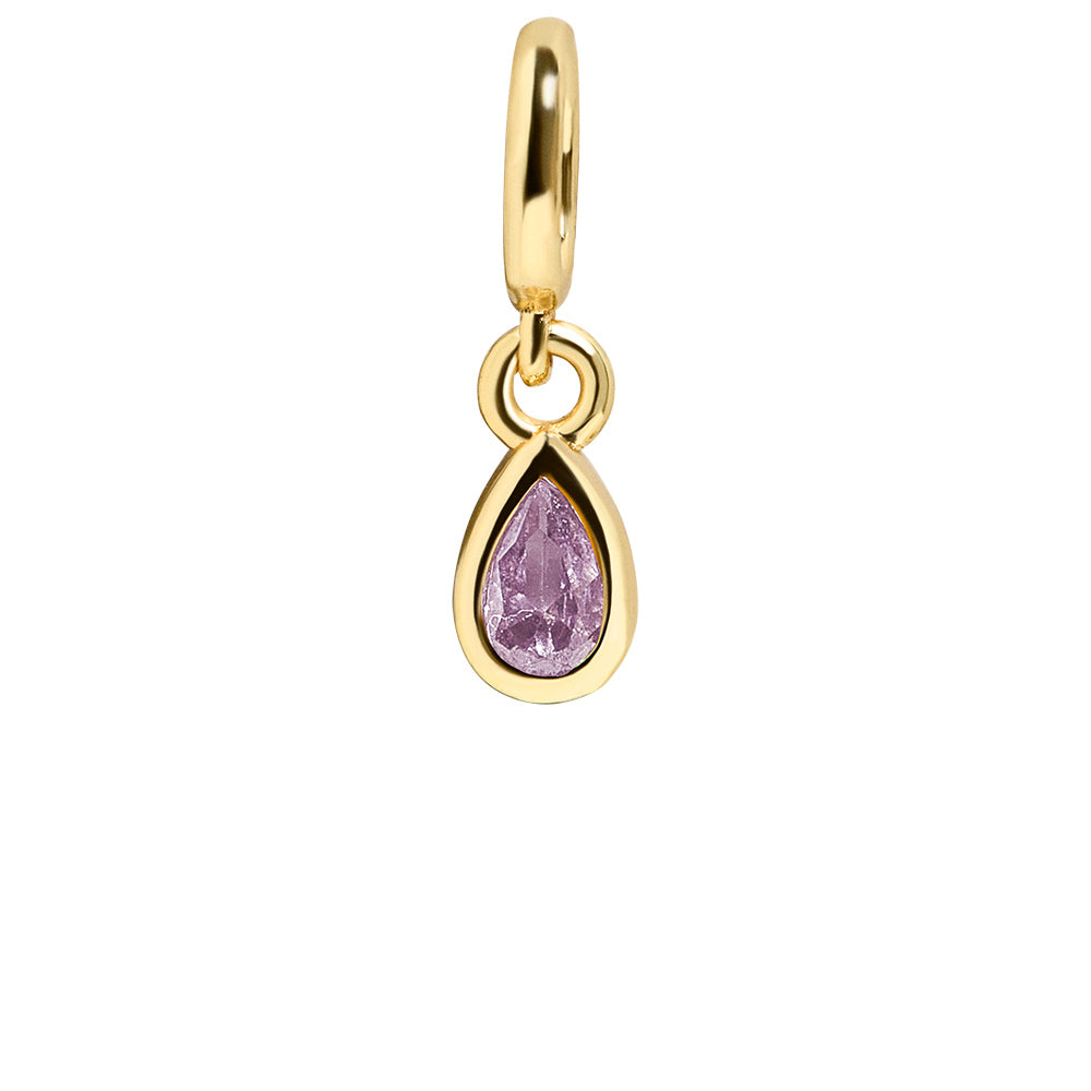 Birthstone Cluster Charm - Light Amethyst