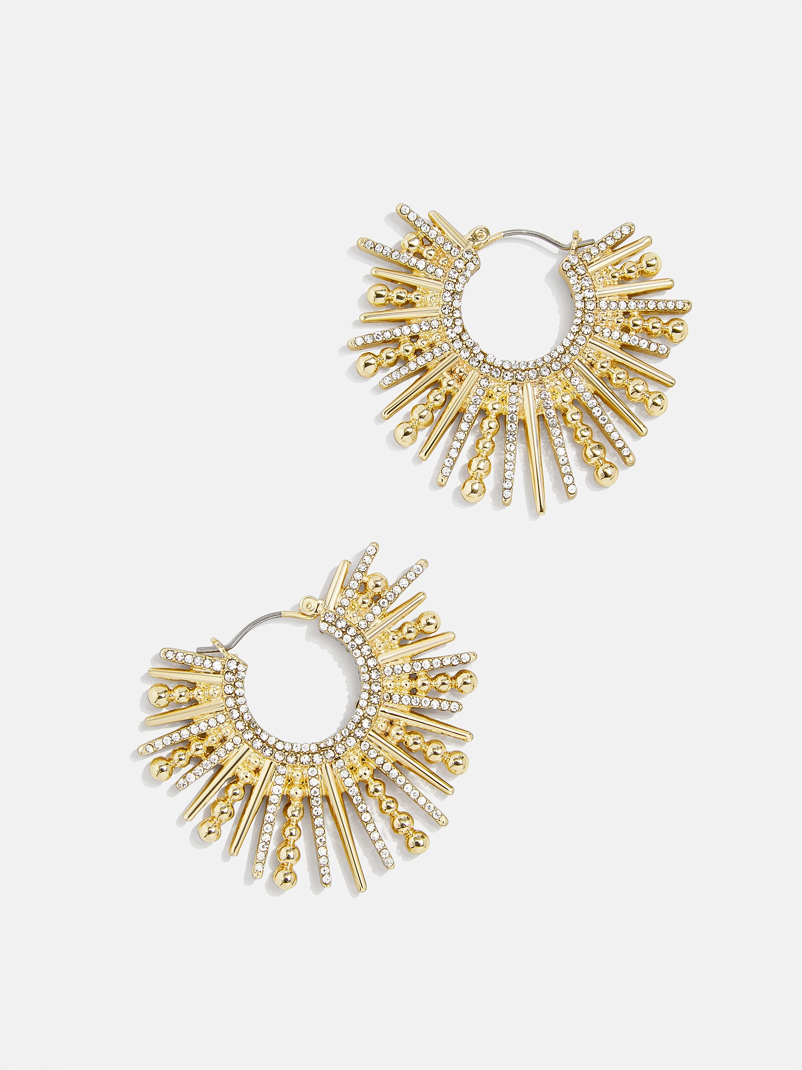 Jaskamal Earrings - Large PavÃ©/Gold