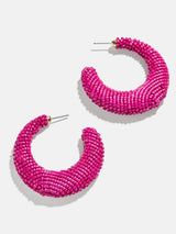 BaubleBar Callie Earrings - Beaded hoop earrings