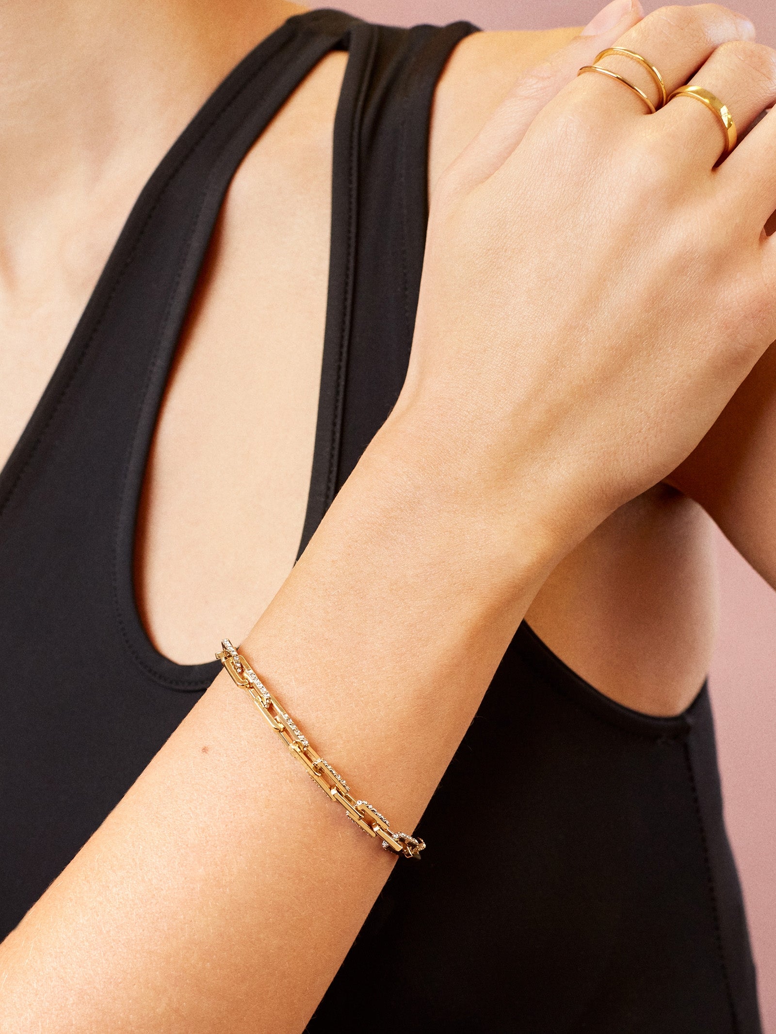 Hera Bracelet - Gold/PavÃ©