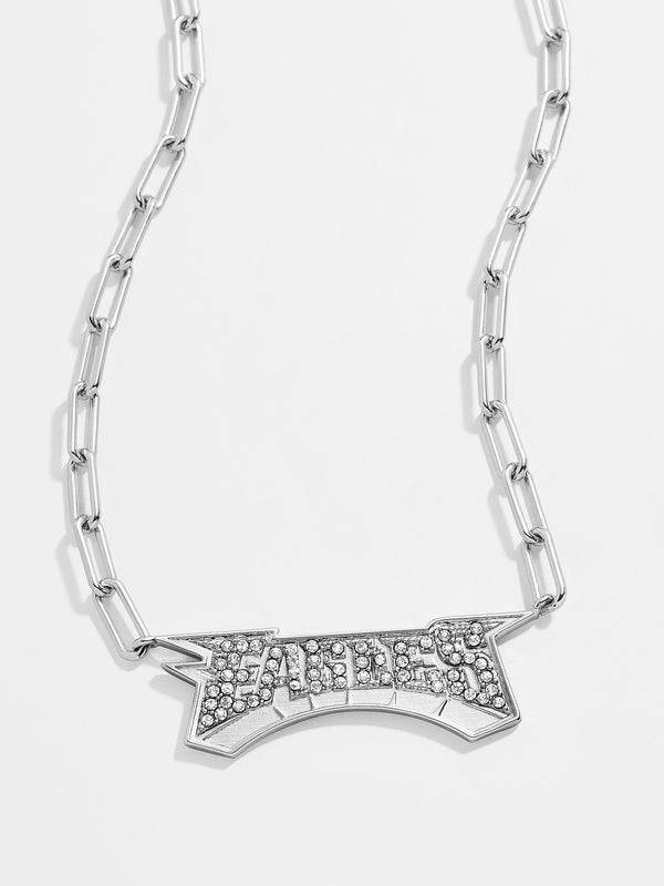 Philadelphia Eagles NFL Silver Chain Necklace