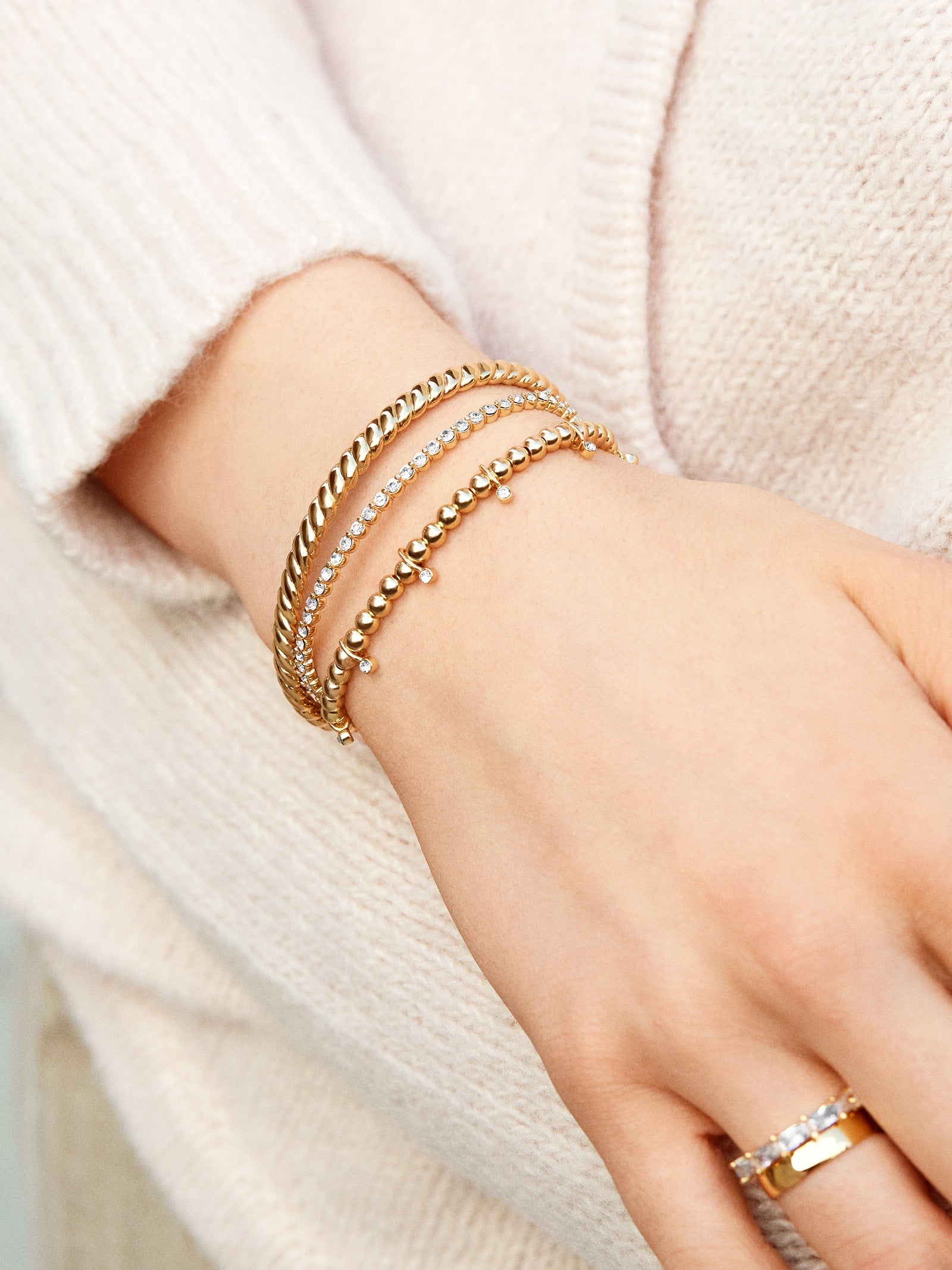 Joelle Pisa Bracelet - Clear/Gold