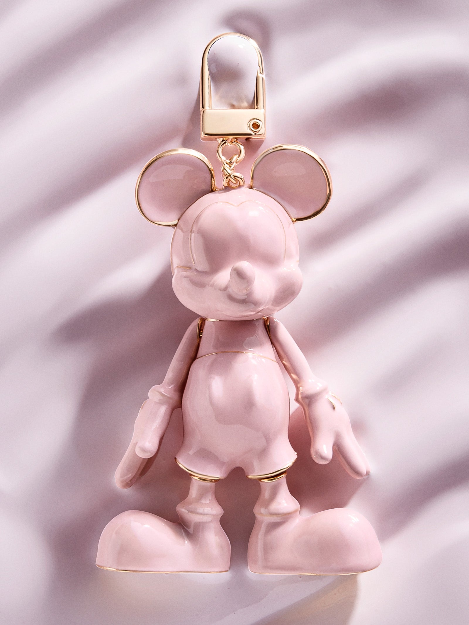 gold glitter baublebar mickey mouse bag charm 2022 