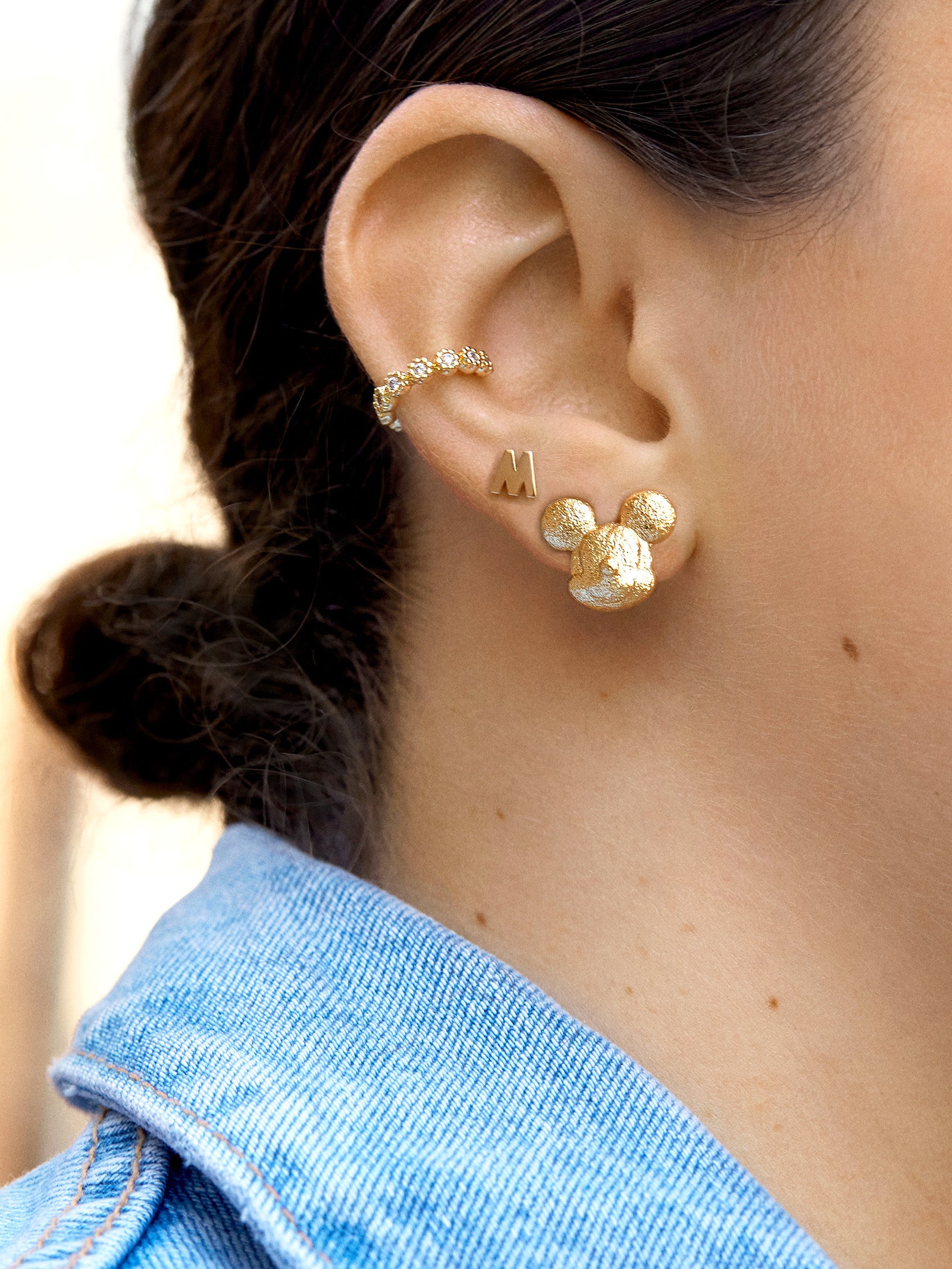 Mickey Mouse Disney 3D Silhouette Earrings