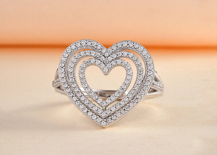 Open Heart Ring For Women