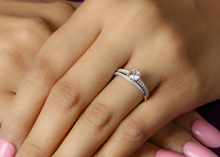 925 silver engagement ring for women