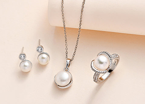 Pure 925 Sterling Silver Pearl Jewellery online