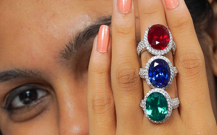 woman wearing multiple silver rings 