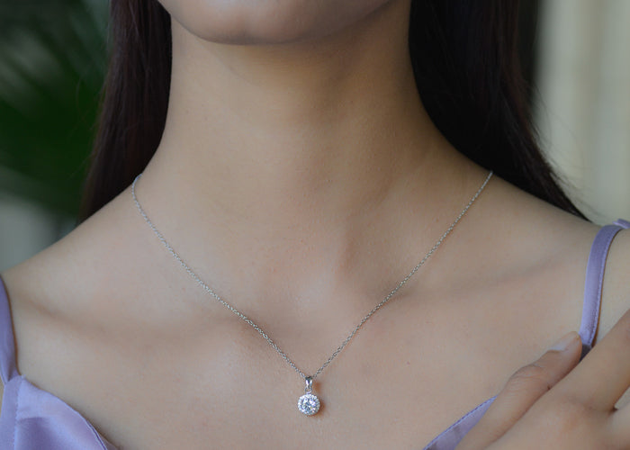 Daily wear hallmarked silver necklace