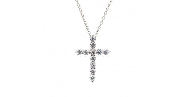 Cross Pendant With Silver Chain