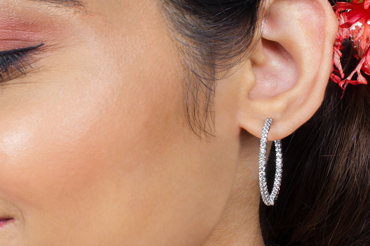 Bali Earrings In Silver for Women 