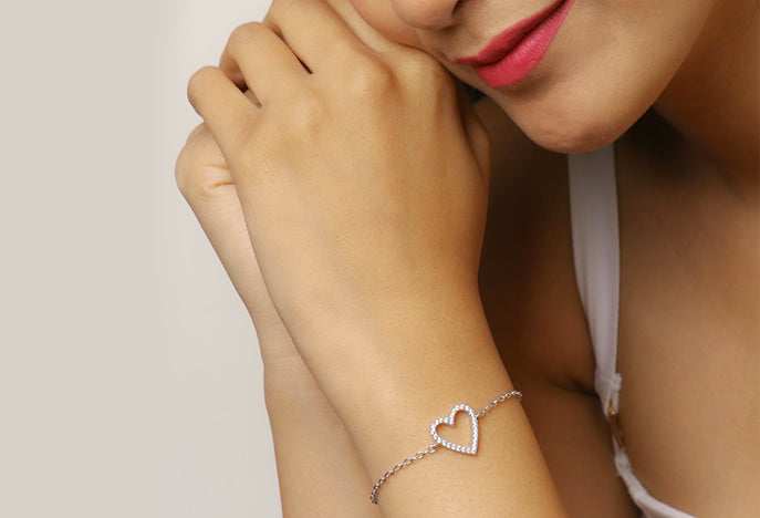 Silver bracelet for women 