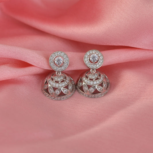 925 silver jhumka - ornatejewels.com