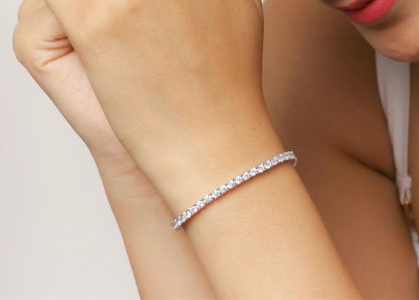 American diamond tennis bracelet